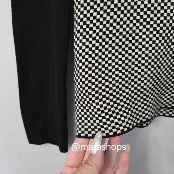 Alexander McQueen 2003 Scanners Collection Black and White Checked Sweater - Picture 5 of 8